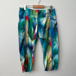 Athleta Crop Leggings | Capri Multivolour |  Size Medium